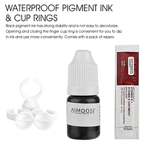 MAYCREATE® Microblading Eyebrow Pen Needle Microblading Eyebrow Pen Kit with Finger Gloves, Black Tattoo Ink for Practicing, Eyebrow Practise Skin Tool for New Beginners MAYCREATE® Microblading Eyebrow Pen Needle Microblading Eyebrow Pen Kit with Finger Gloves, Black Tattoo Ink for Practicing, Eyebrow Practise Skin Tool for New Beginners